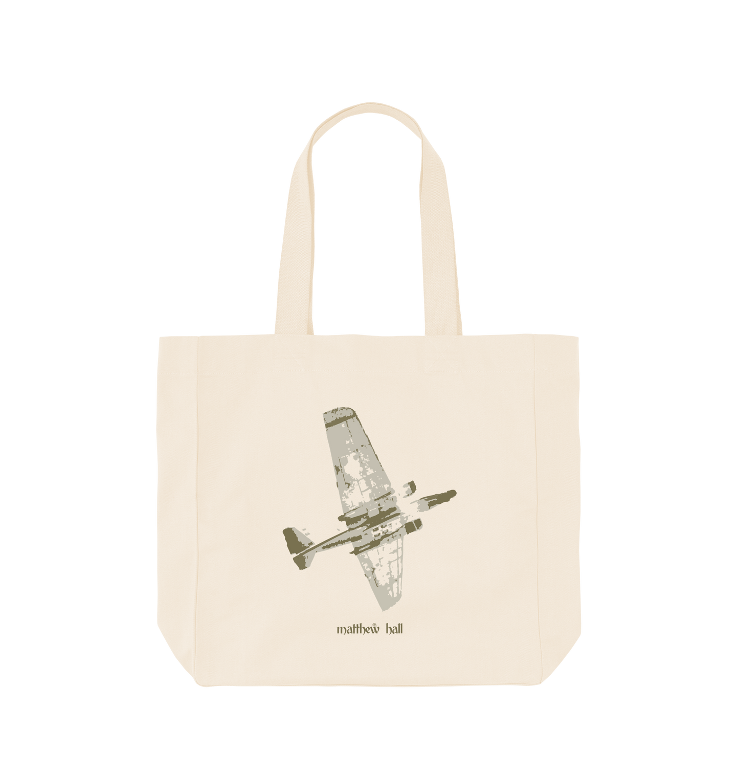 Natural Printed Bag Front