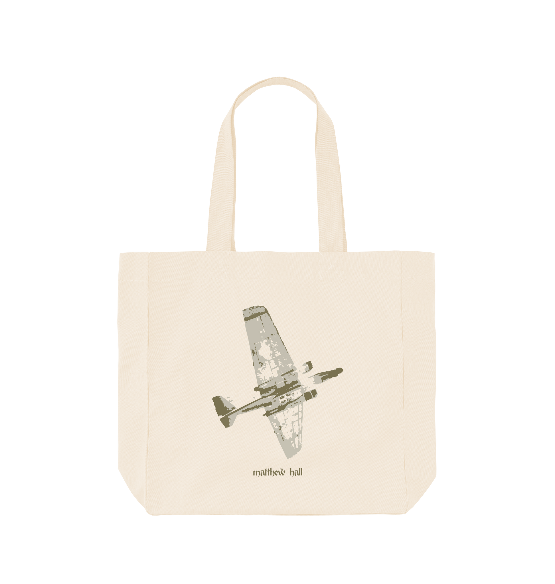 Natural Printed Bag Front